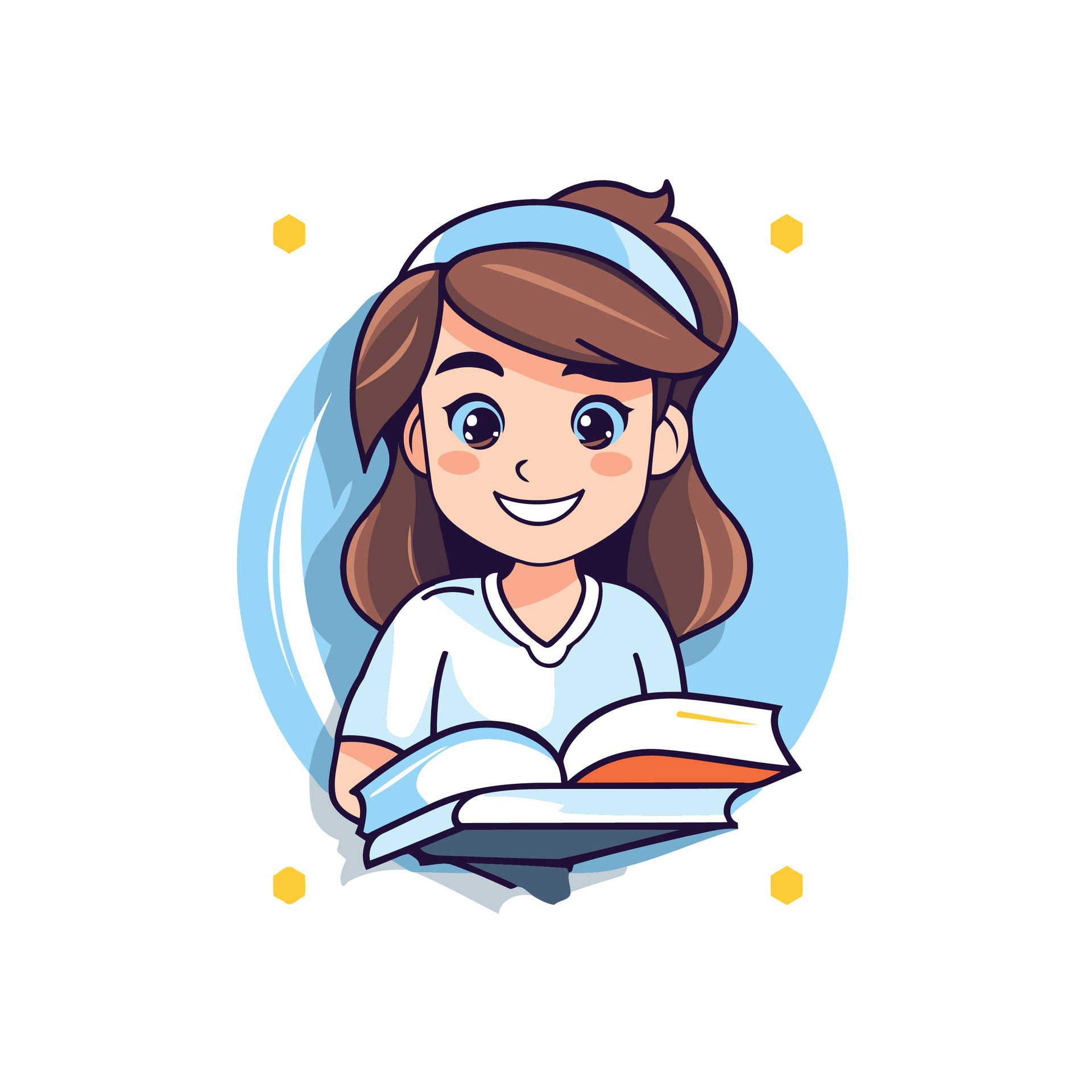 Estudante estiloso e preparado para o vestibular